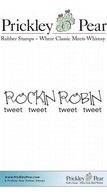 Rockin Robin - Red Rubber Stamp